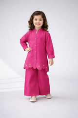 Girls Embroidered Suit – Kaya Cutting Work