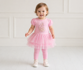 Barbie Fine Jersey Baby Girl Dress – Soft Pink Tutu Style