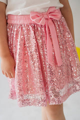 Pink Sequin Party Skirt (Copy) ( (