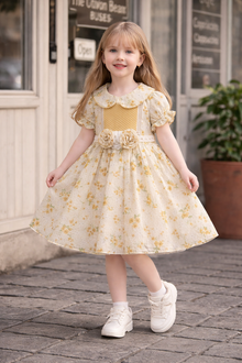Girls Cotton Lawn Floral Frock