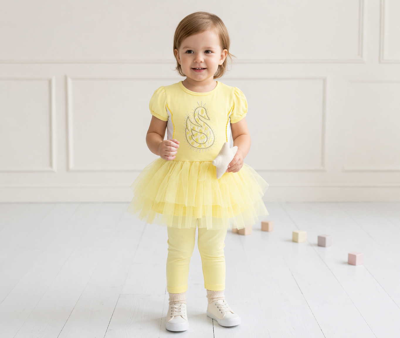 Barbie Fine Jersey Baby Girl Dress – Soft Pink Tutu Style