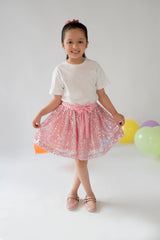 Pink Sequin Party Skirt (Copy) (